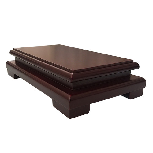 实木长方形底座奇石摆件佛像石头花盆工艺品底座陶瓷雕塑铜像底托