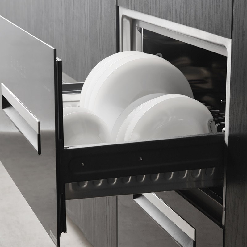 火候玉白餐具套装钢化玻璃餐具纯白碗碟套装15件套