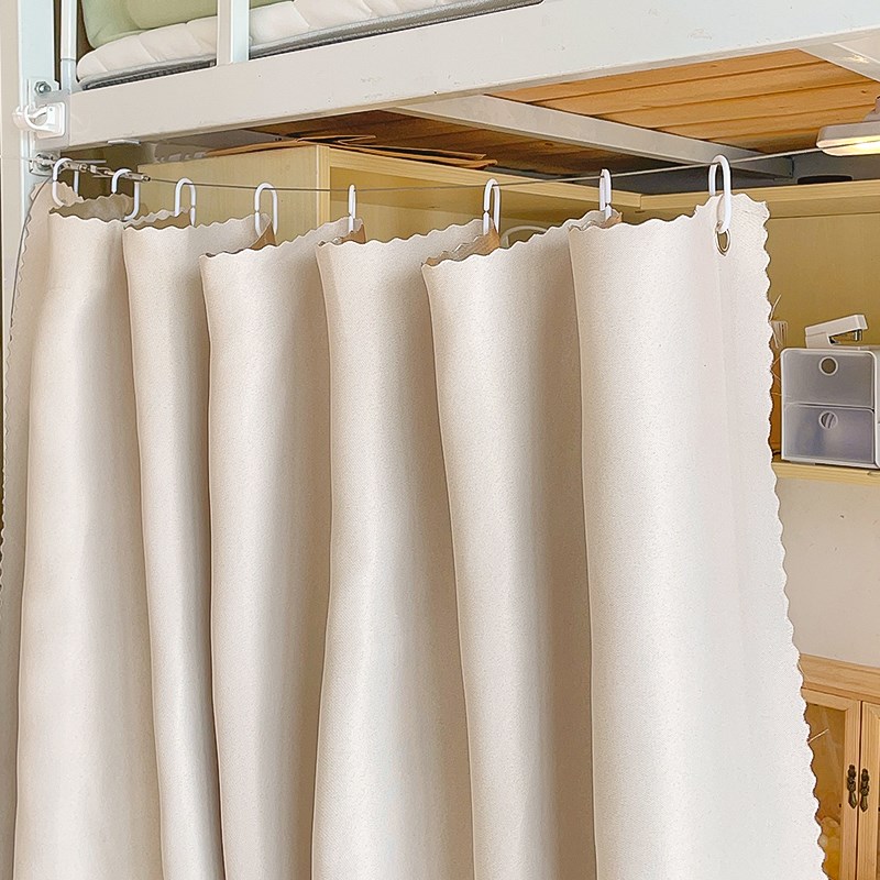 上床下桌遮光床帘大学生宿舍下铺专用挂布窗帘半包挂钩式遮挡帘子