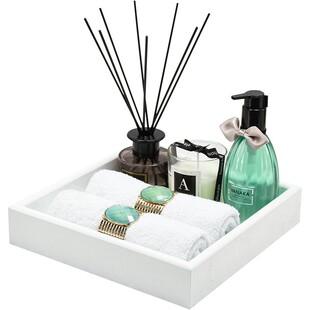 样板房卫生间摆件香薰蜡烛托盘组合套装洗手间台面摆设样板间饰品