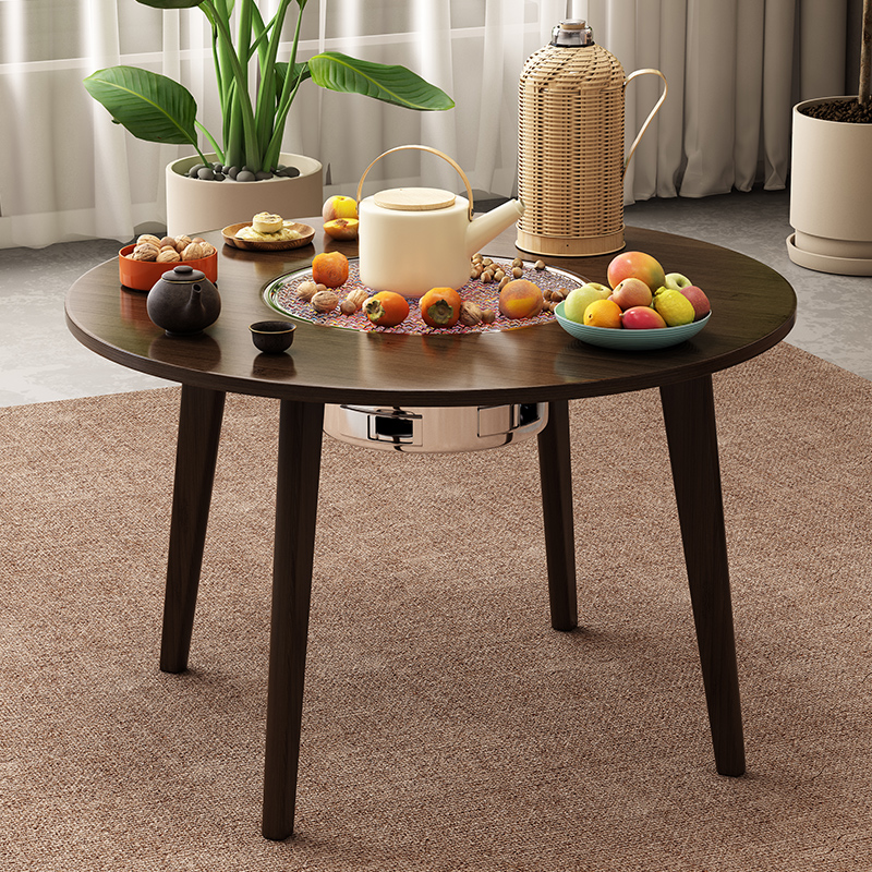 家用全套围炉煮茶桌中式茶几庭院取暖茶桌阳台围炉茶桌户外烧烤桌