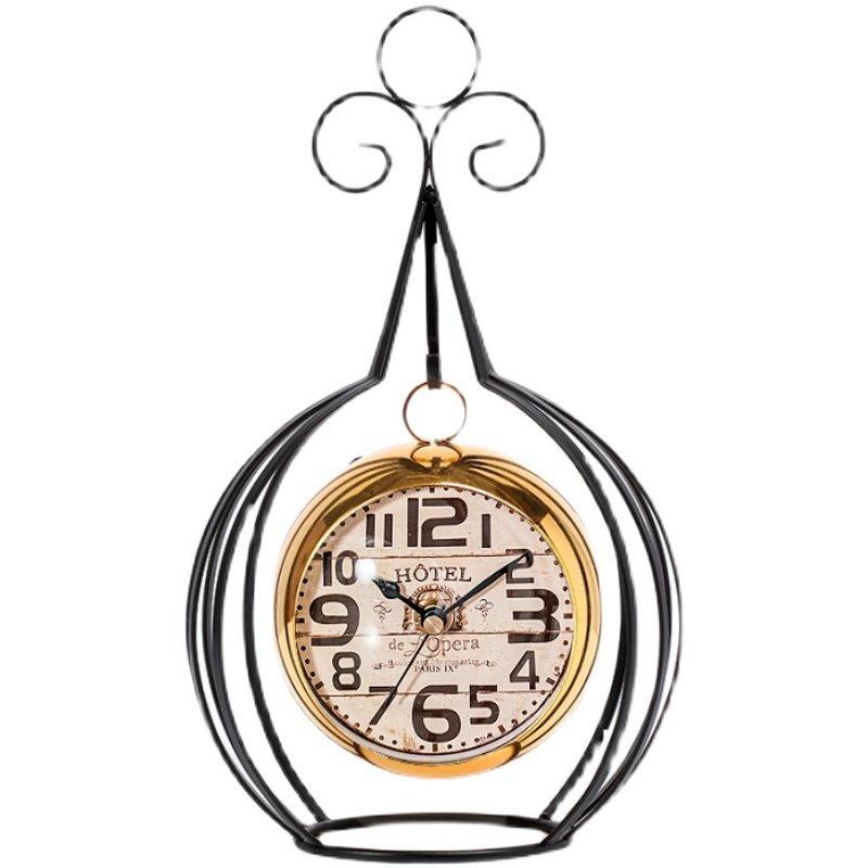 轻奢北欧风台式座钟桌面装饰台钟客厅摆件创意床头学生静音钟表,家居饰品,台钟/闹钟,淘宝优惠券,粉丝福利购,淘宝优惠卷