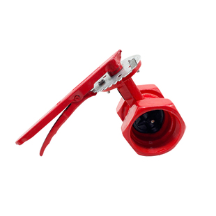 DN65丝口蝶阀 手柄沟槽蝶阀 2.5寸丝扣阀门 对夹内螺纹 丝接蝶阀