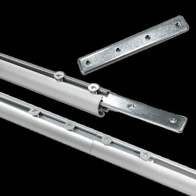 迦得20MM铝合金挂轴挂画轴加长连接器铁条接驳件小铁片固定件易携