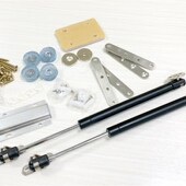 下翻隐藏式 折叠桌框架收纳多功能隐形书桌餐桌吧台五金配件