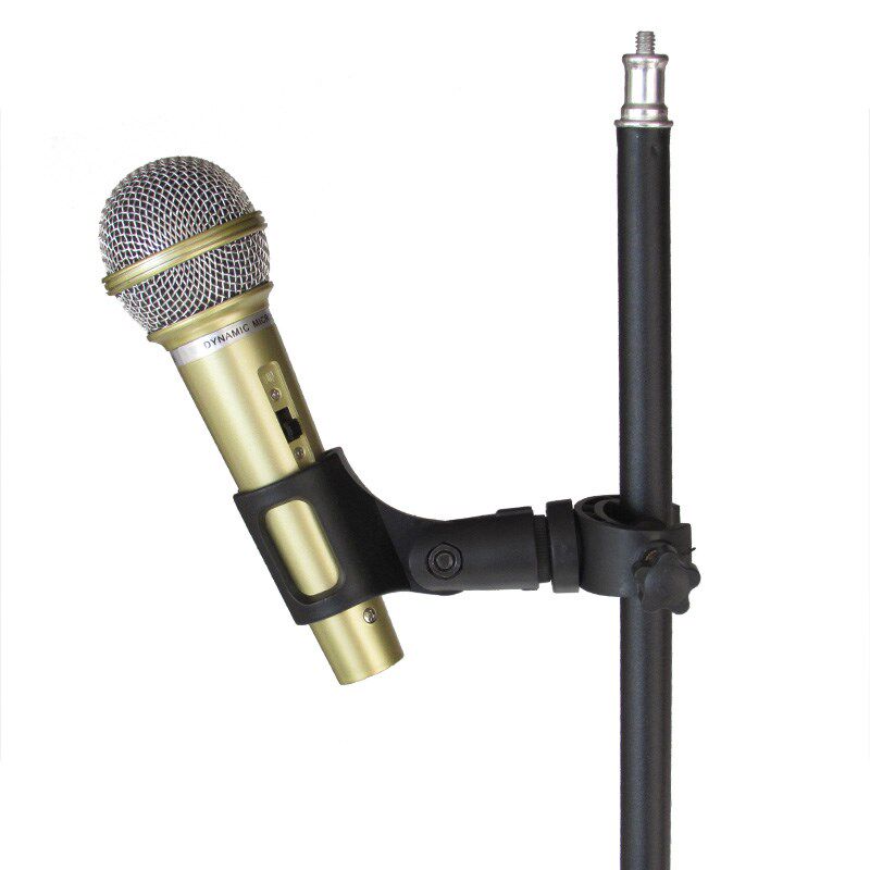 麦克风话筒夹子手机落地支架扩展增位夹头配件直播唱K歌多用夹座