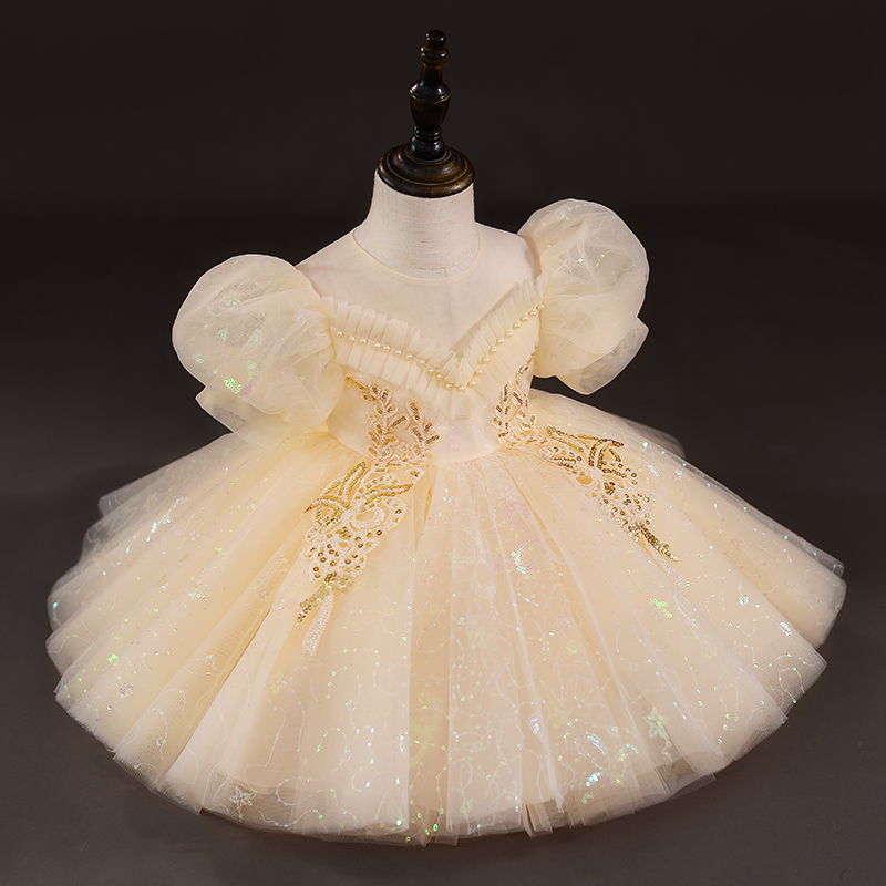 公主裙女童礼服2023夏装新款儿童裙子夏季连衣裙六一演出服蓬蓬裙