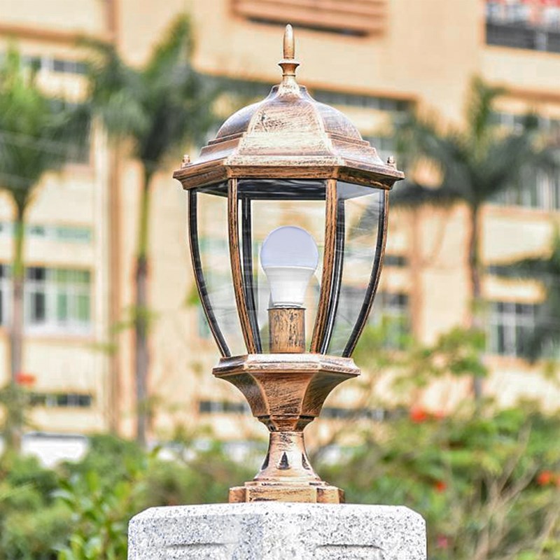 柱头灯户外围墙灯别墅大门灯柱子灯欧式庭院灯室外防水院墙门柱灯