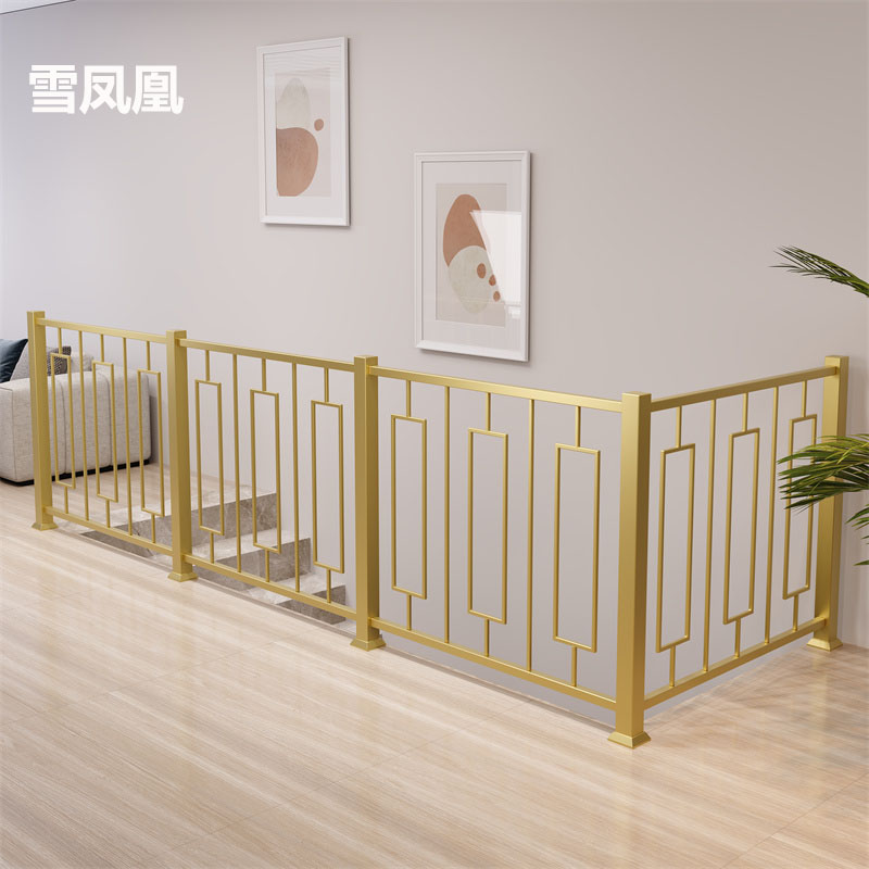 北欧铁艺楼梯扶手实木阁楼围栏阳台栏杆自装室内家用庭院护栏定做
