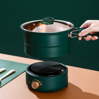 便携式折叠旅行电煮锅学生宿舍煮面锅多功能一人食分体式小电火锅