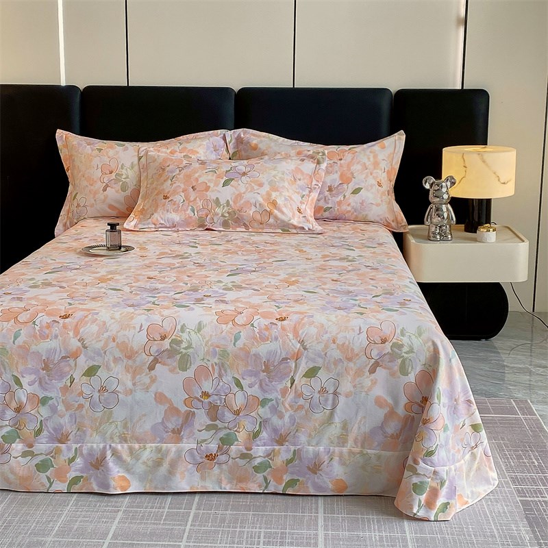 2024新款纯棉磨毛床单单件春夏季加厚炕单全棉双人宿舍被单一米五