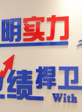 团队励志墙贴公司企业文化墙布置贴画员工激励口号办公室装饰标语