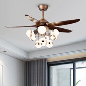 新款 佑家北欧风扇灯客厅变频大风量吊扇灯电扇灯餐厅风扇吊灯