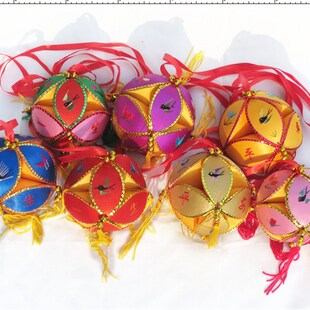 绣球纯手工半成品体验制作绣球材料包广西靖西旧州绣球儿童作业