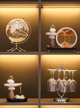 时来运转流沙画摆件家居客厅电视柜酒柜装饰品玄关桌面轻奢高级感