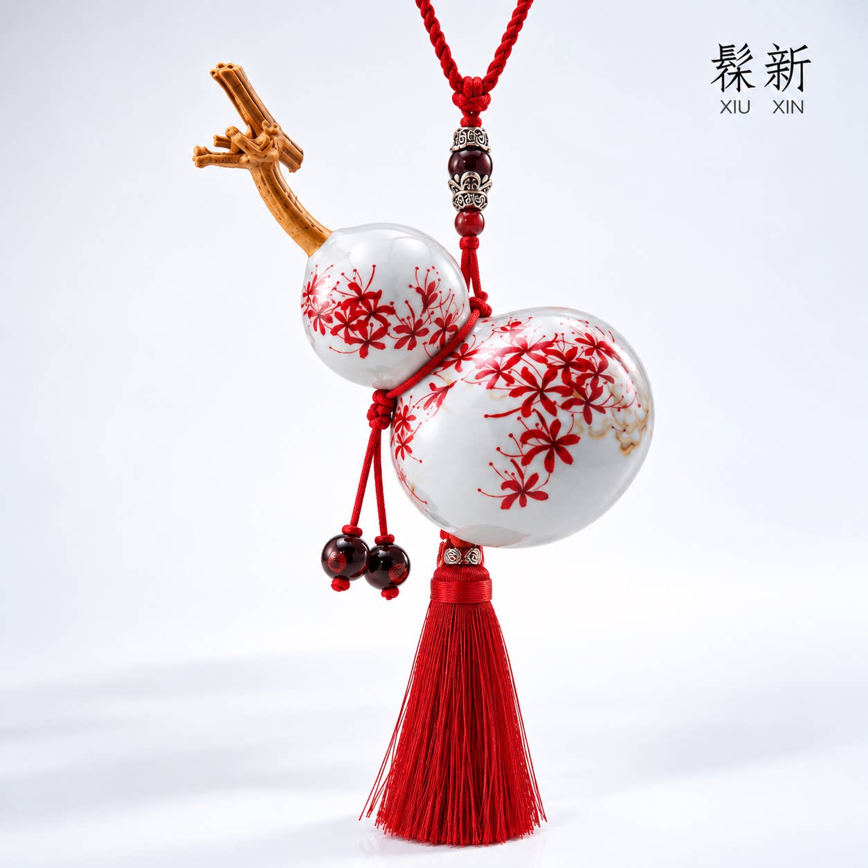 福州三宝非遗大漆葫芦福禄车挂