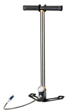 三级高压打气筒30mpa 40mpa 手动充气泵4500psi 不锈钢