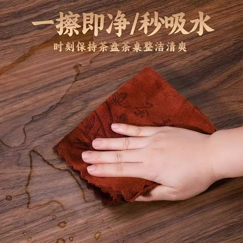 加厚茶巾布茶巾棉麻养壶巾禅意吸水大号高档桌布毛巾专用抹布茶桌