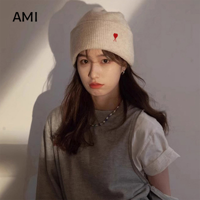 AMI官方 2026美式经典百搭显脸小保暖针织帽子女秋春新款时尚毛线