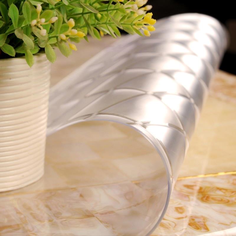 PVC防水桌布软玻璃透明胶皮桌垫塑料电视柜茶几垫防油免洗水晶板