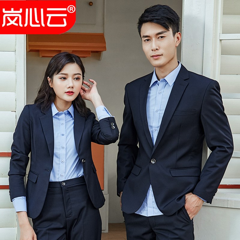 秋冬职业男式西i服套装行政商务修身正装伴郎新郎结婚礼服长袖西