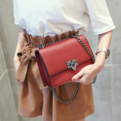 包包女2020新款 潮韩版 斜挎包百搭链条包小方包简约单肩包小众女包
