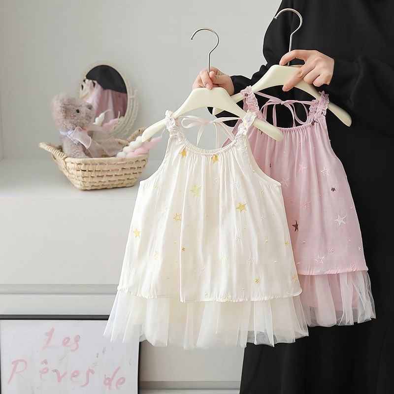 女童公主裙夏装2025夏季新款儿童甜美吊带网纱连衣裙女孩洋气裙子,童装/婴儿装/亲子装,连衣裙,淘宝优惠券,粉丝福利购,淘宝优惠卷