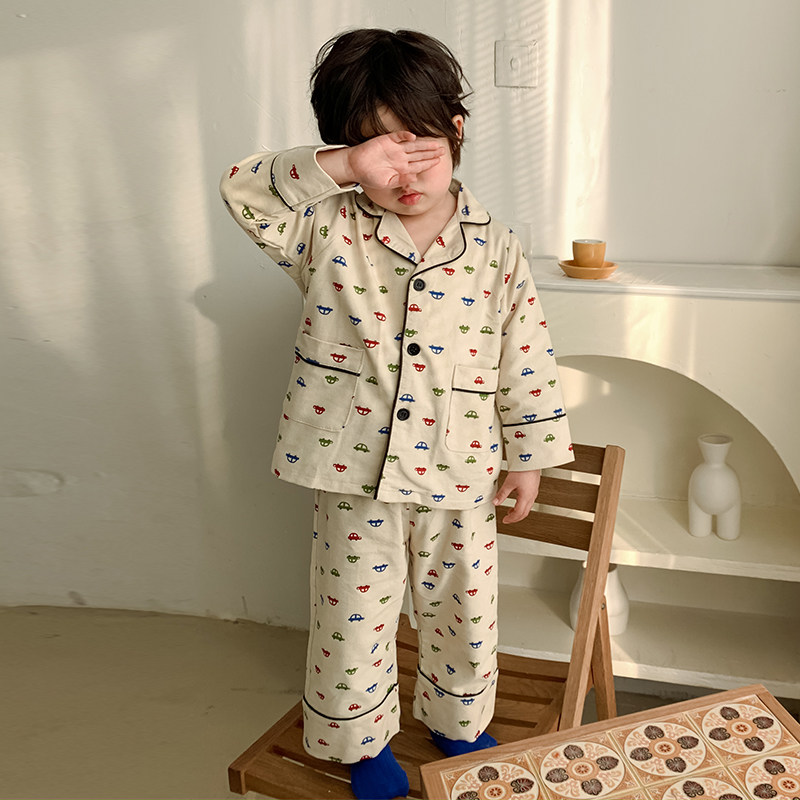 儿童睡衣宝宝春秋季纯棉磨毛波点男童小孩长袖套装男孩女童家居服,童装/婴儿装/亲子装,家居服套装,淘宝优惠券,粉丝福利购,淘宝优惠卷