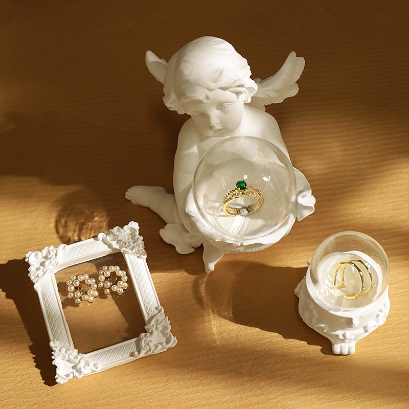 首饰展示a架 石膏蛋糕底立式创意耳环收纳架饰品珠宝陈列拍摄道具