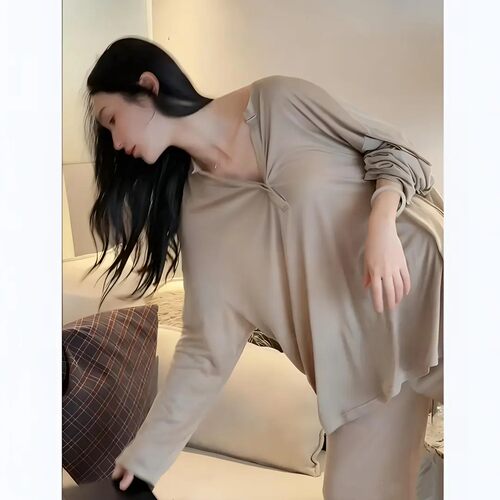 莫代尔睡衣女春秋季2025新款