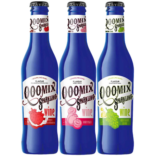 酷美客草莓青提茉莉白桃白兰地气泡酒低度果酒小甜酒270ml*3正品