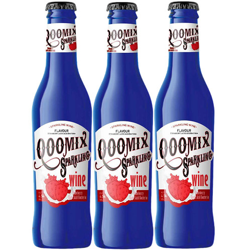 酷美客草莓乳酸菌风味气泡酒女士低度果酒小甜酒微醺270ml*3正品