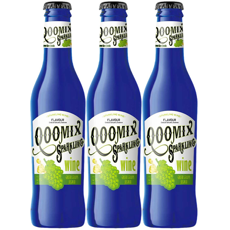 酷美客青提茉莉风味气泡酒女士低度果酒小甜酒微醺270ml*3瓶正品