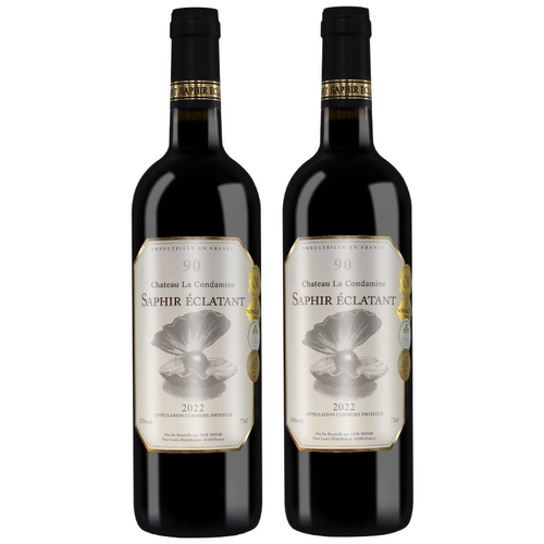 【金奖AOP级】丝奈珍堡法国进口红酒90老藤干红葡萄酒750ml*2瓶装