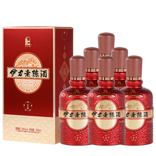 伊力牌五星老陈绵柔型纯粮食酿造口粮酒白酒38度500ml*6整箱正品