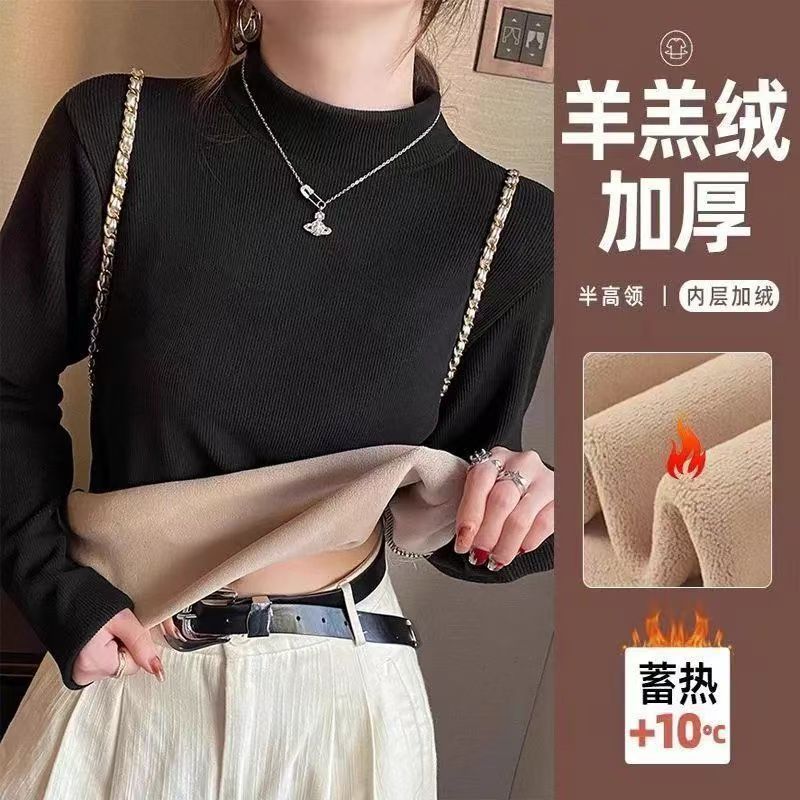 冬天加厚打底衫女2025新款