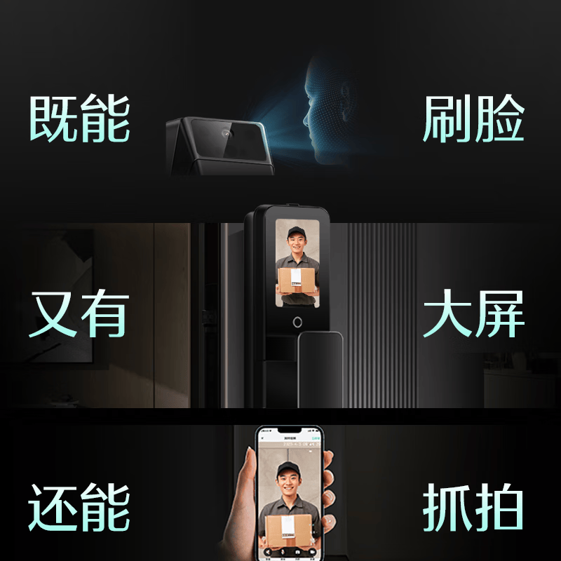 德施曼3D人脸猫眼智能门锁