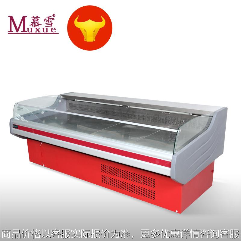 风冷鲜肉柜 商用冰柜生鲜冷鲜柜 超市猪肉台冷藏展示柜熟食柜