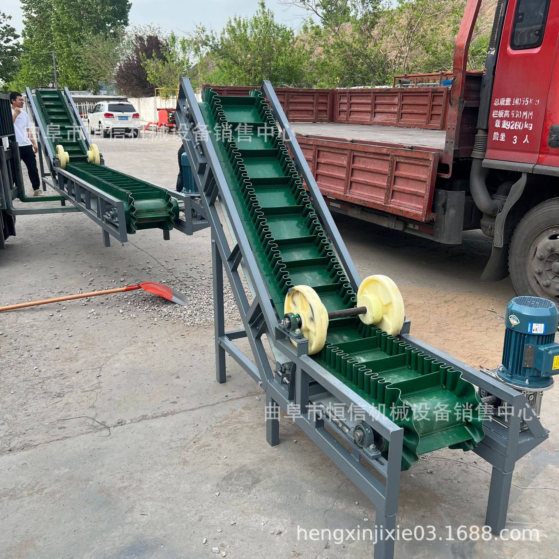 外加剂粉末大倾角皮带输送机zcjb 塑料颗粒裙边格挡皮带输送机 直,搬运/仓储/物流设备,其他起重搬运设备,淘宝优惠券,粉丝福利购,淘宝优惠卷