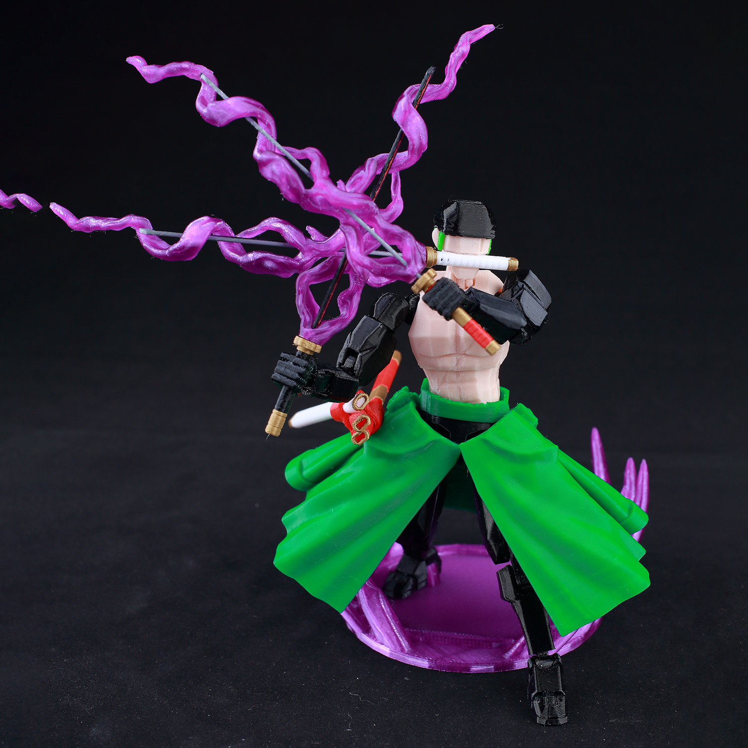 9L3D打印多关节可动人偶索隆豪华配件动漫Lucky Dummy 13玩具摆件