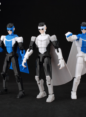 9L3D打印多关节可动Dummy13幸运T13人偶无敌小子马克系列手办模型