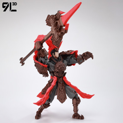 9L3D经典FPS游戏周边毁灭战士关节可动手办桌面装饰手办T13幸运13
