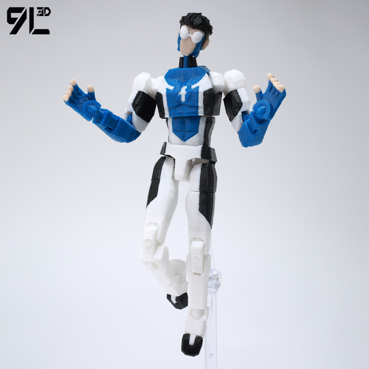 9L3D正品关节可动脸书蓝标马克社交宇宙暴君动漫多元黑化收藏人偶