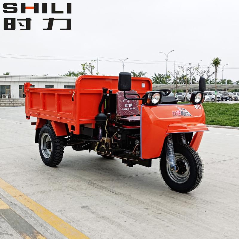 矿中王柴油三轮车建筑工程自卸翻斗柴油三轮车厂家按需生产