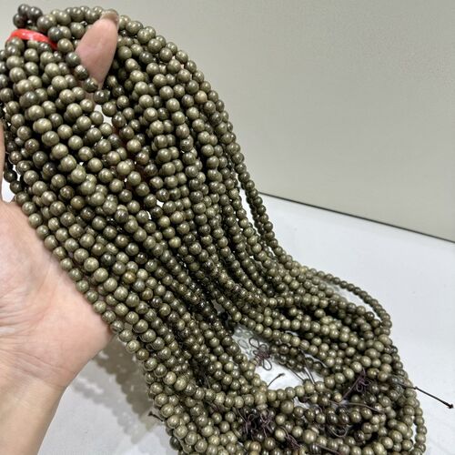 精品金丝楠阴沉木佛珠8mm108颗手链绿料手工打磨手串男女情侣款
