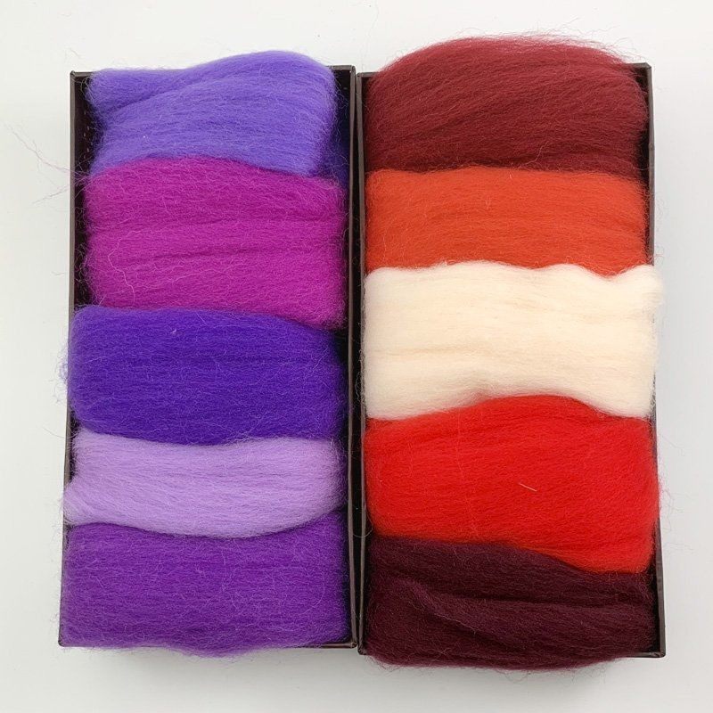彩色66s羊毛条制作初学者羊毛毡戳戳乐手工diy材料包5g紫色红色,居家布艺,缝纫DIY材料套装,淘宝优惠券,粉丝福利购,淘宝优惠卷