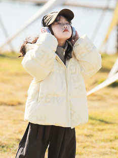 中大儿童羽绒服90绒亲子装 新款 外套 2024冬季 康衣儿女童羽绒服短款