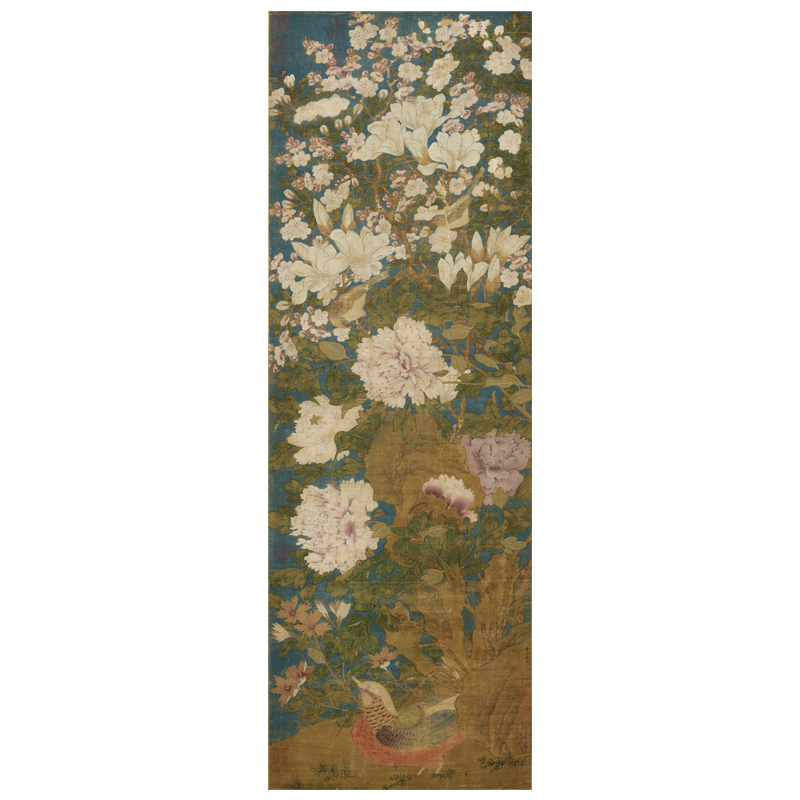 徐熙玉堂富贵图微喷打印五代宋代花鸟画临摹绢布画稿传统工笔花鸟