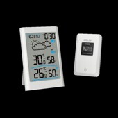 家用简约风室内外温湿度计电子温湿度计无线气象站天气预报 包邮