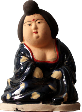 仿古做旧唐三彩陶瓷仕女摆件陶俑胖妮艺术品装饰品古玩收藏品礼品